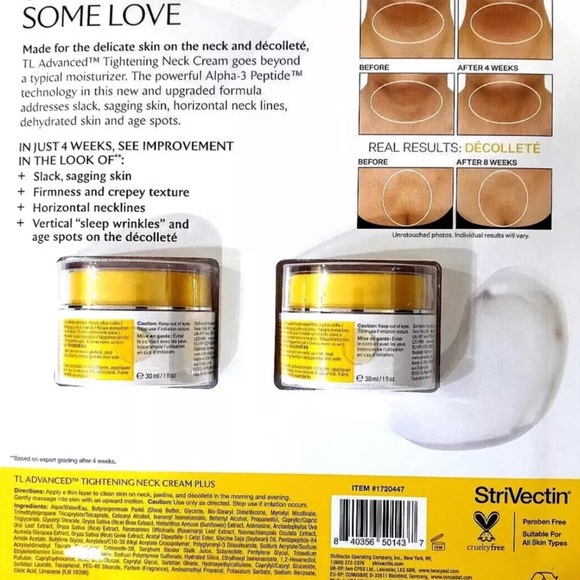 StriVectin TL Advanced Tightening Neck Cream Plus 2 x 1 fl Oz (30 ml) Jars - Picture 2 of 2